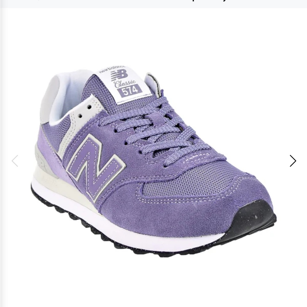New Balance 574 Purple with Grey - Picture 3 of 7
